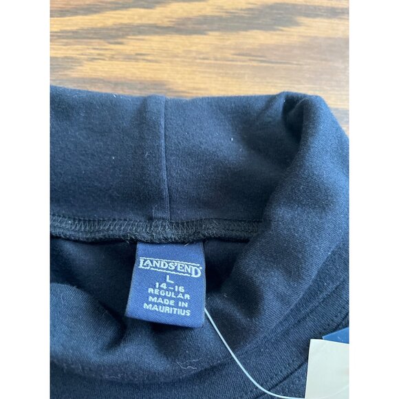 Lands’ End Misses black Feminine turtleneck long sleeved shirt size Large - Picture 2 of 5